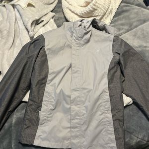 Girls north face rain jacket